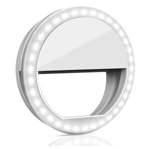 Selfie Ring Light Clip-On Portable 36 LED, 3 Modes  for Phone Tablet Laptop NEW